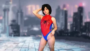 Spider girl animated set