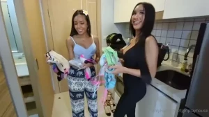 Ladyboy mos amp ladyboy memie bbc threesome heres some bts for