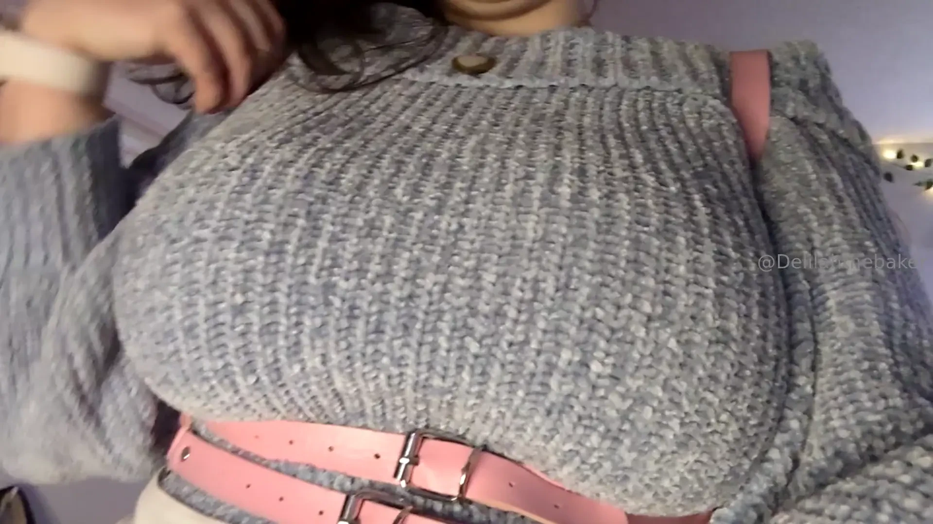 This harness is seriously so fucking hot be making my boobs look like 