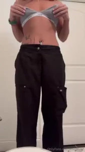 Watch me get undressed in the bathroom at work