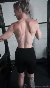 It gets sooo hot in my basement so naturally i have to strip to finish