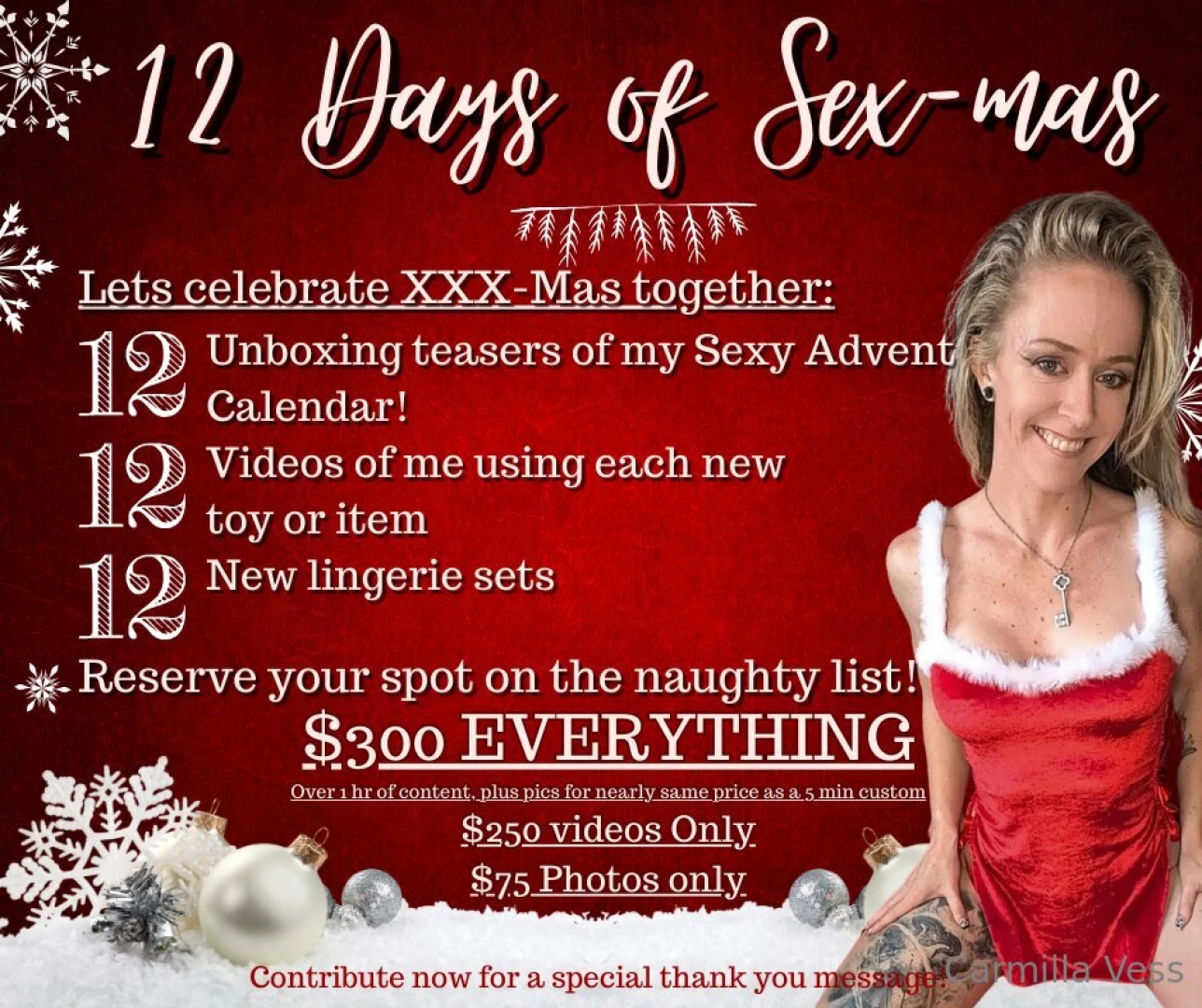 Ok gang its almost the most wonderful time of the year i would love to 