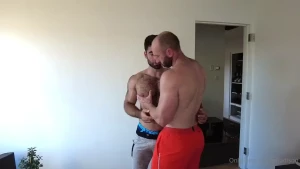 Double dose on big hairy muscle pecs -- lucasleonxxx and i take turns