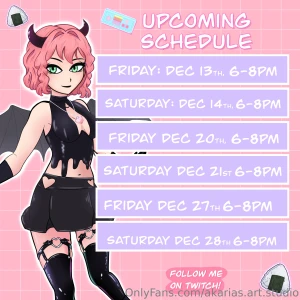 My livestream schedule follow me on twitch link in bio