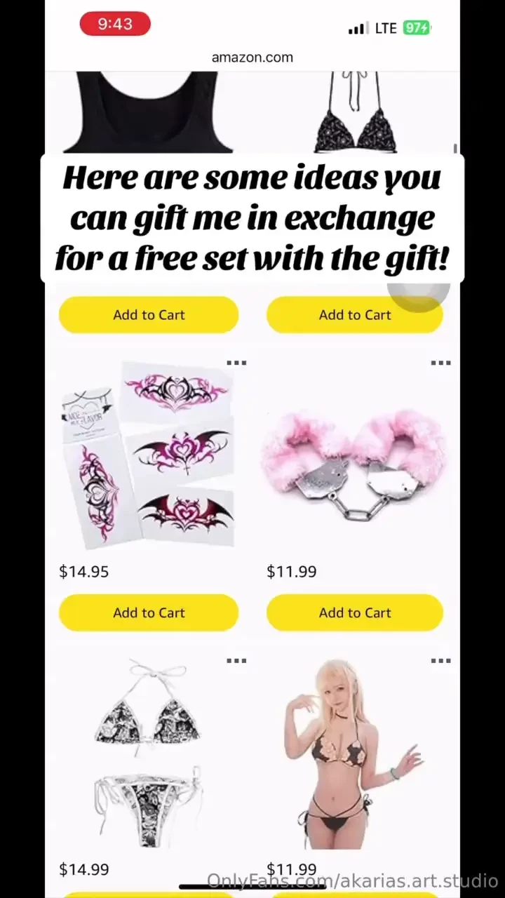 Get free content no matter what you get me i love doing gift exchanges 