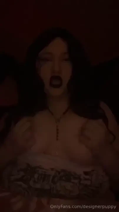 Emo slut touches herself for you would you cum with me 