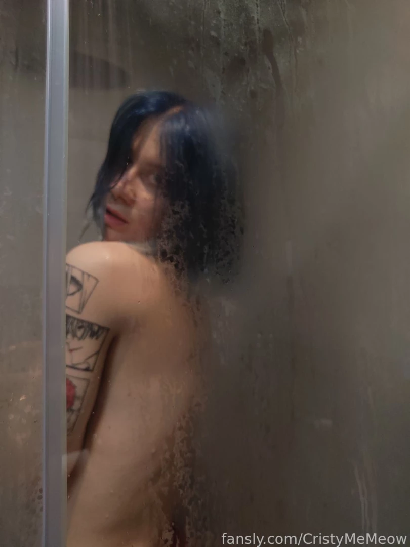 Oh hey what are you doing here cute wet suggestive shower 