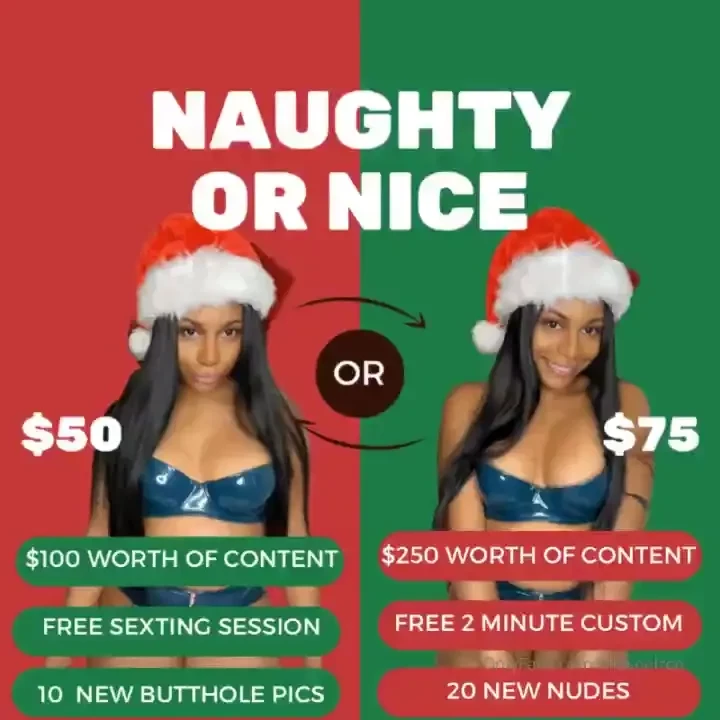 Have you been naughty or nice this year tip for your choice and then part 1 