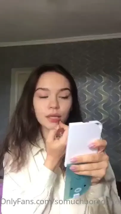Getting ready to leave a spot from my lips on 