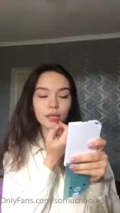 Getting ready to leave a spot from my lips on