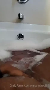 Bathtime with some rose essential oils time to relax after a long day