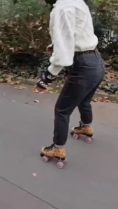 I got new roller skates i cannot wait to do a naughty video in these