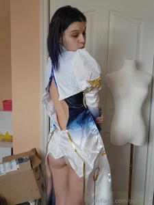 I think the costume is a little short lmao