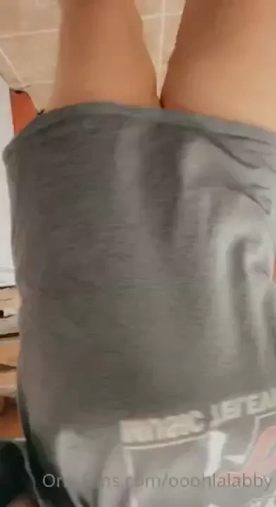 Work shenanigans lost my bra had to wear my bathing top which made me 