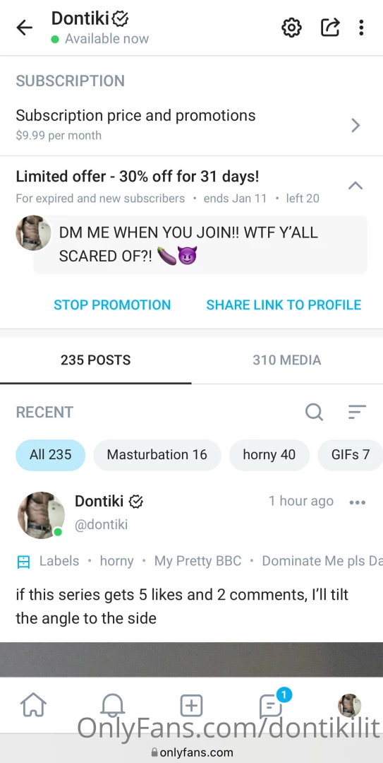Stop teasing yourself on this page join dontiki part 1 