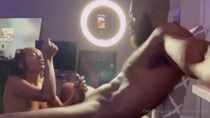 I love my dick in her mouth she has this split tongue now too it feels