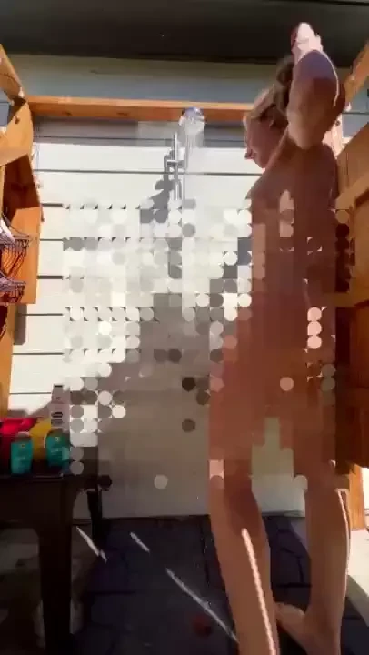 Voyeur cam outdoor shower 