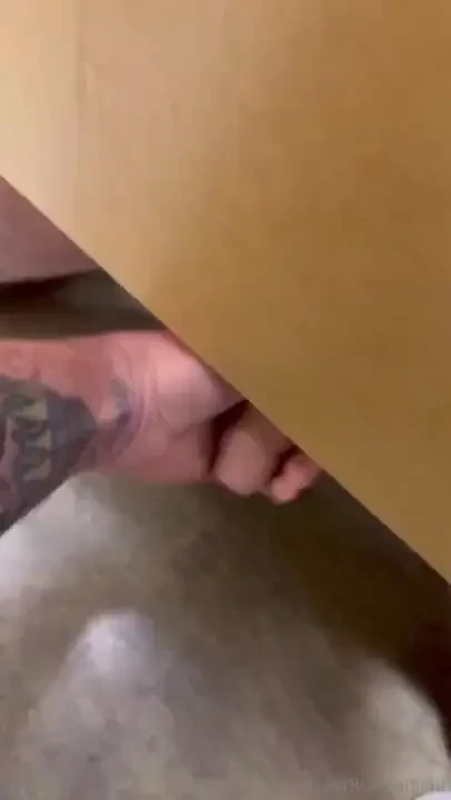 This hot lad hit me up with some shoe taps under the stall when he 