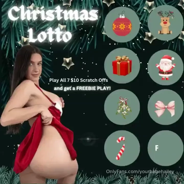 Are you getting lucky this christmas each scratch off space has a 