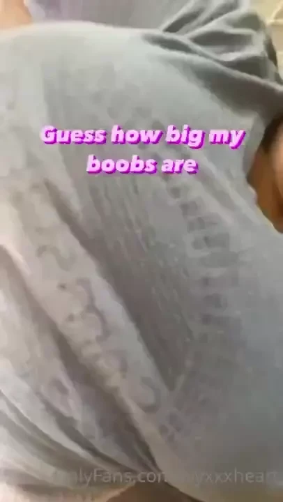 Who can tell me what size my boobs are 