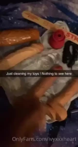 Just cleaning my toys