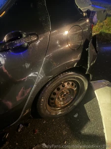 Bad news my car is out of commission swipe for car accident pic part 2