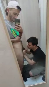 Trying on some clothes