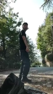 Went for a morning walk almost got caught but had to come back to cum