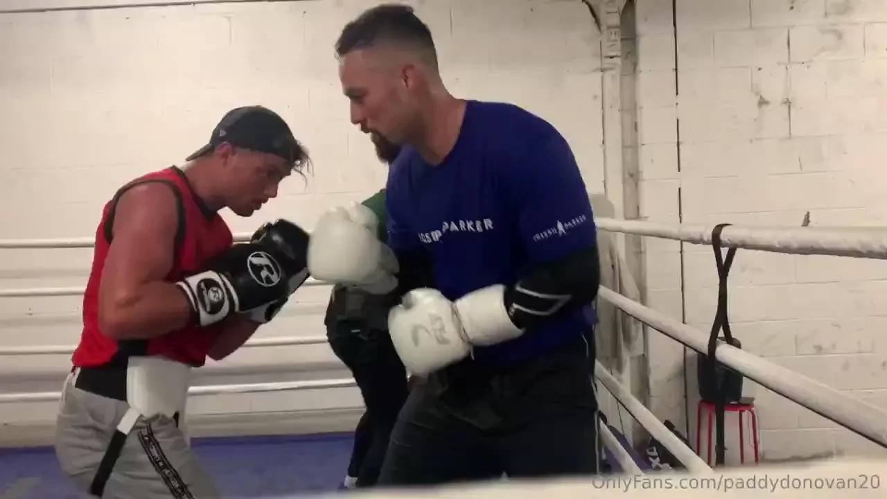 Body sparring with the former heavy weight champion of the world and 