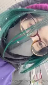 It snowed unusually heavily in the city i live in japan i went to the