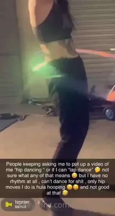 Might have a go at doing a hip dance tomorrow 