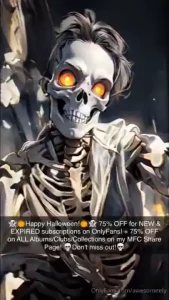 Happy halloween 75 off for new amp expired subscriptions on onlyfans