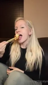 Don t mind me just playing with my food