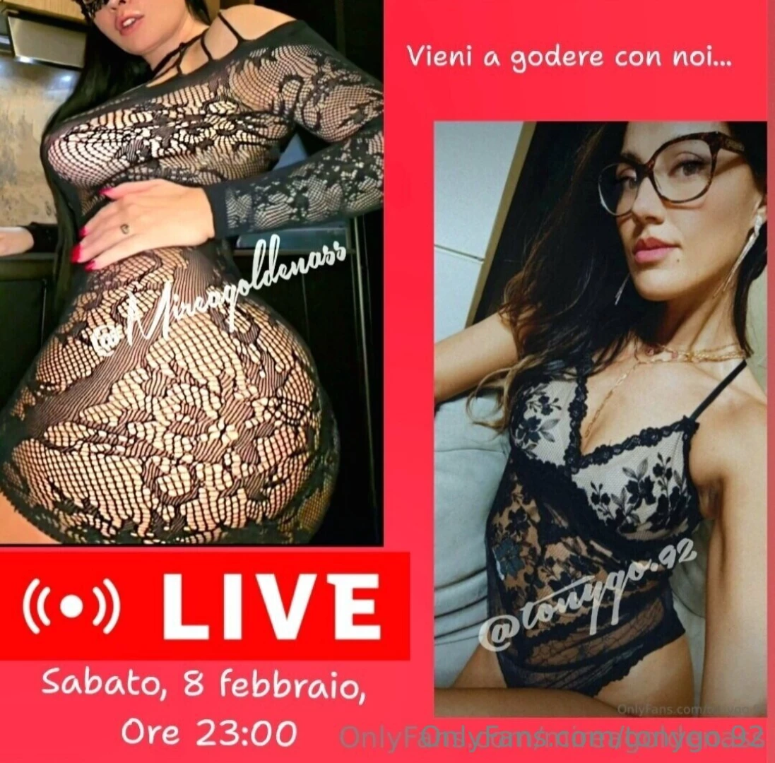 Monello non perderti la live di sabato alle 23 con mireagoldenass sar 