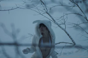 I love playing in the snow do you like my snow suit part 4