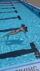 Swimming under the sun halo