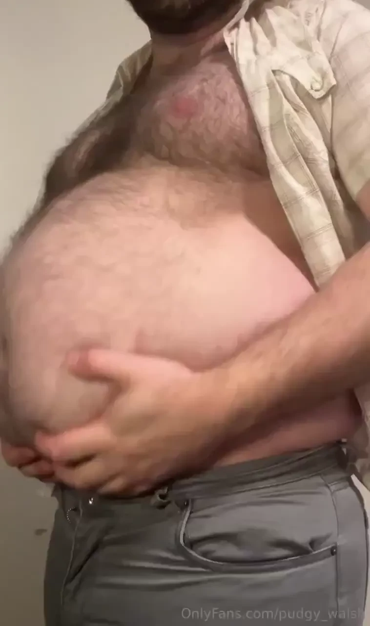 Big stuffed belly in clothes its very much outgrown 