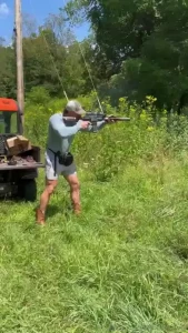 Went shooting today finally it s been too long not holding the stick