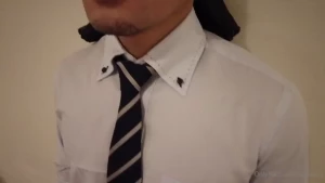 Handsome suits man sex at the hotel with shintaro he being boner with