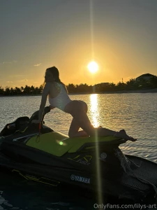 Chasing the sunset on the waves