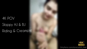 Sloppy deepthroat and creampie full lenght 7 07min this pov sextape is