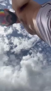 Your hairy boy on the beach