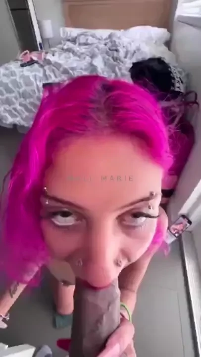 Pov bottom angle bbc blowjob with honey dick 