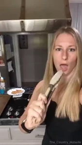 Just a little snippet of my personality while cooking for the family i