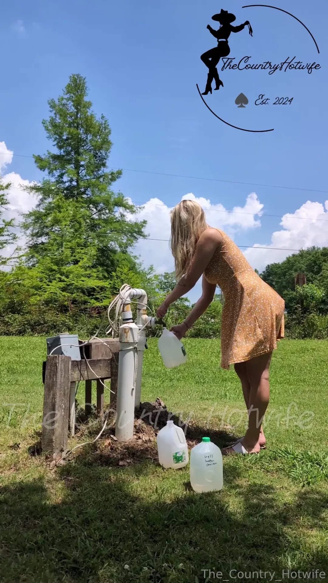 Just a day of relaxing we get our drinking water from the well don t 