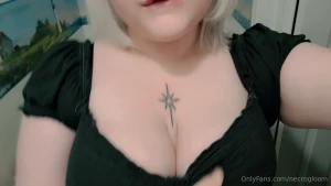 Snuck away from the family to take a video of me touching my tits how