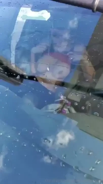 You wash her windows she gives you a flash 