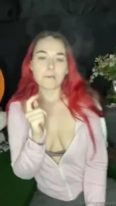 Smoking after a long day no makeup