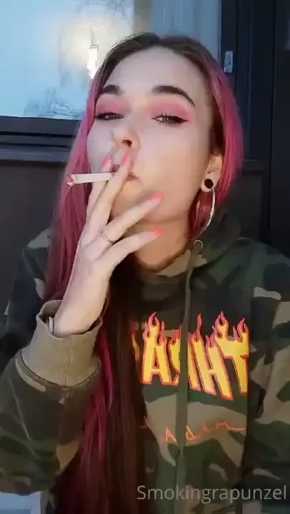 Pov your smoker girlfriend wants to make your hoodie smell like her 