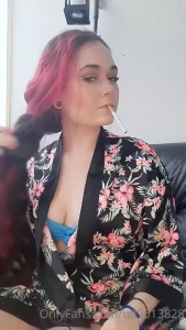 Stripping down to a bikini and smoking a cig